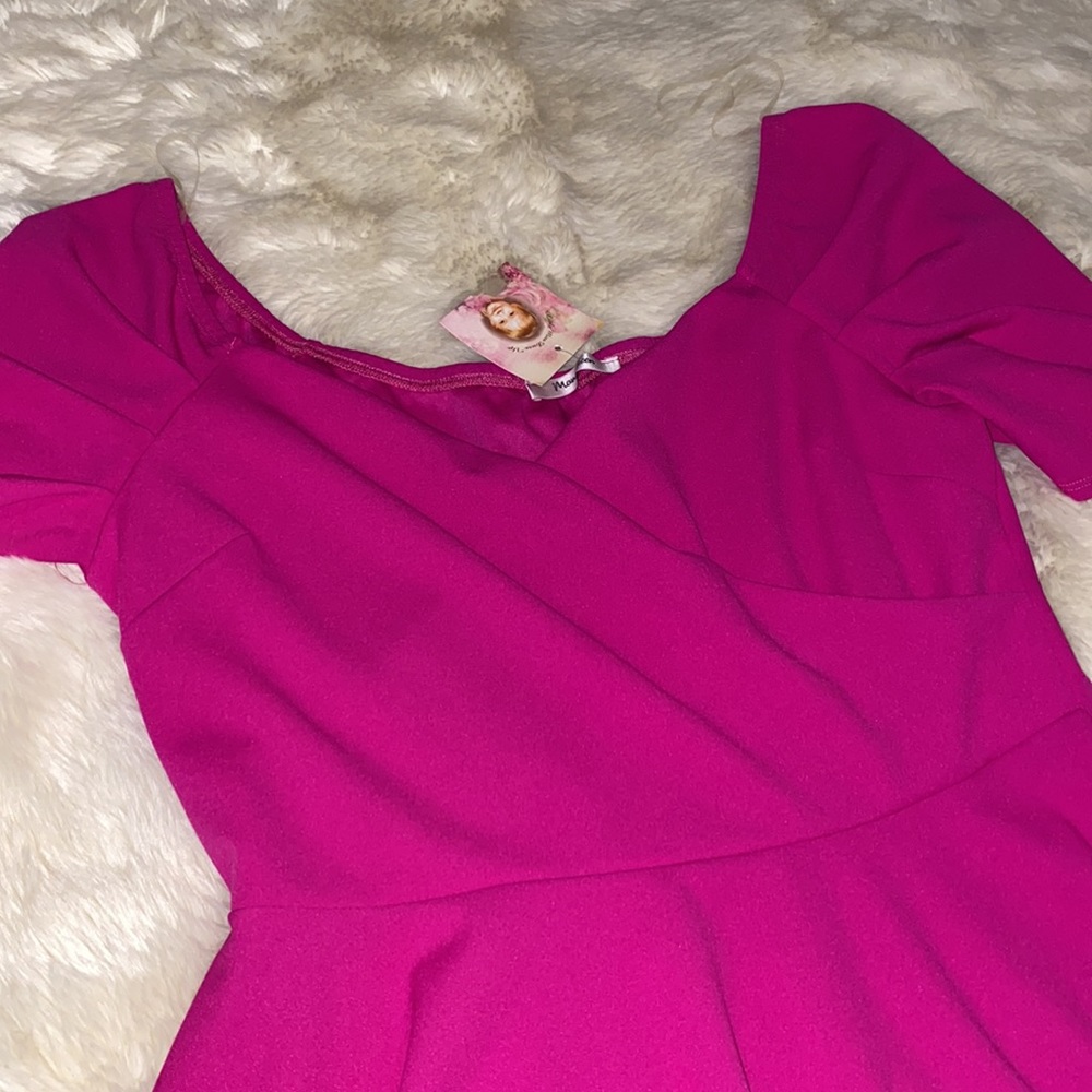 Boutique Retro Style Pink Dress Size 1X - Picture 5 of 13